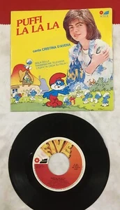CRISTINA D'AVENA : PUFFI LALALA 45 giri RPM- 7" VINYL- VINILE- nuovo -new - Picture 1 of 2