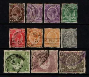 Kenya and Uganda 1922 King George V selection to 3/- Used - Picture 1 of 1