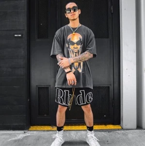 Men's Gym Shorts Lightweight WORKOUT Basketball Sports Rhude Athletic Casual Fit - Picture 1 of 5