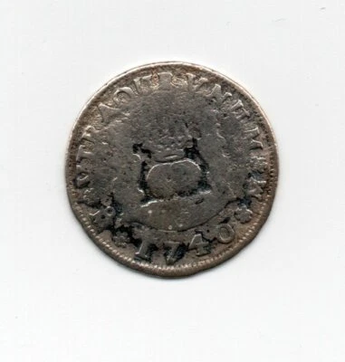 Spain España Mexico 1 Real 1740 MF KM 75.1 VG - Image 1 of 2