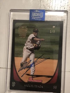 2020 Topps Archives Miguel Tejada 1/3 Signature Series SSP Auto - Picture 1 of 2