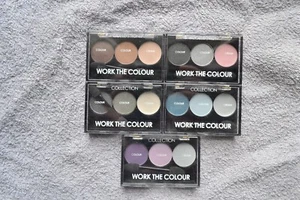 Collection 2000 Work the Colour Trio Eye shadow – Choose Your Shade - Picture 1 of 4