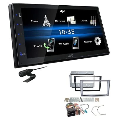 JVC 2 DIN Digital Autoradio Bluetooth USB für Opel Astra H charcoal metallic - Bild 1 von 4