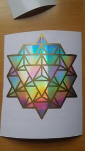 64 Sided Tetrahedron Matrix, 5.2" Sticker 2 colours