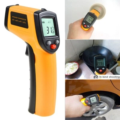 Digital IR Infrared Thermometer Handheld Non-Contact Thermal Heat Sensor Kitchen - Image 1 of 4