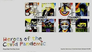 2022 First Day Cover - Heroes of Pandemic - Edinburgh Pmk - Post Free - Picture 1 of 1