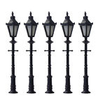 LNH07 5pcs Model Railway Led Lamppost Lamps Street Lights OO Scale 7.5cm 3V New