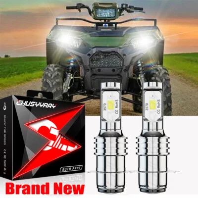 Kit de bombillas de faros LED YFM660F YFM660FA 2x H6 para Yamaha Grizzly 660 2002-2007 Foto 1 de 4