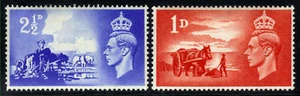 CHANNEL ISLANDS 1948  SG C1-2  KGV1  VICTORY SET -  MNH - Picture 1 of 1