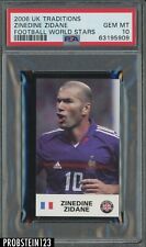 2006 UK Traditions Football World Stars Soccer Zinedine Zidane PSA 10 GEM MINT