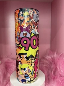 90s Cartoon 20oz Stainless Steel Tumbler - Picture 1 of 2