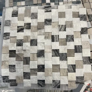 SALE | Porcelain Matt Mosaic Square Wall Tiles | White Grey Beige Matt | 30x30cm - Picture 1 of 2
