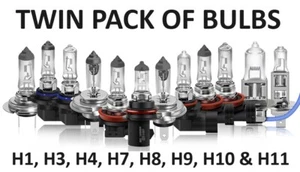 2 X Headlight Bulbs For Car and Van H1, H3, H4, H7, H8, H9, H10, H11 **CHOOSE** - Picture 1 of 24