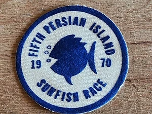Sunfish Sailboat Race Patch 1970 Fifth Persian Island 3" Thin Vtg Boat Racing - Picture 1 of 24