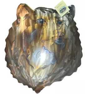 Mayrich Company Metal Cutout Bear Head Wall Hanging Beautiful NWT - Picture 1 of 9