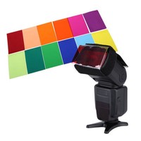 12 Square Color Filter Film Set for Canon Nikon Sony YONGNUO Flash Speedlite