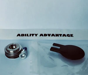 NEW: Permobil FRICTION BRAKE has 12 washers, fork cap + bolt with LocTite. - Picture 1 of 24