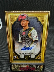 2024 Topps Gilded Collection - Endy Rodriguez - Gallery of Gold Auto /10 - Picture 1 of 2