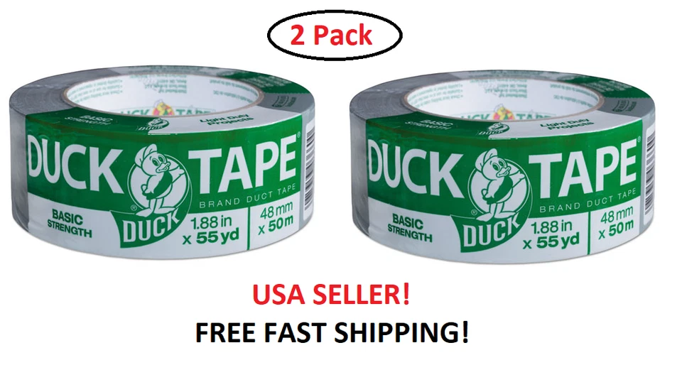 Duck 1118393 Waterproof Polyethylene Cloth Utility Duct Tape 1.88 In. X 55 Yd.