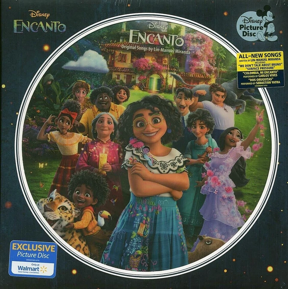 Lin-Manuel Miranda-Encanto Soundtrack Vinyl LP Walt Disney Picture Disc