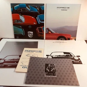 6 item lot 1989-1990 Porsche Dealer's Sales Brochures 911SC Carrera Owners Club - Picture 1 of 6