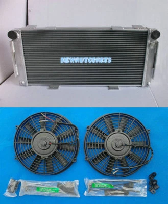 Radiador completo de aluminio + ventiladores para Ford GT40 1964-1969 1965 1966 1967 1968 1969 MT Foto 1 de 4