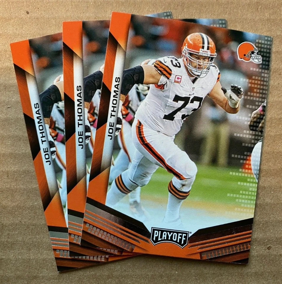 2019 Panini Playoff JOE THOMAS #41 x (3)  CLEVELAND BROWNS - Image 1 of 1