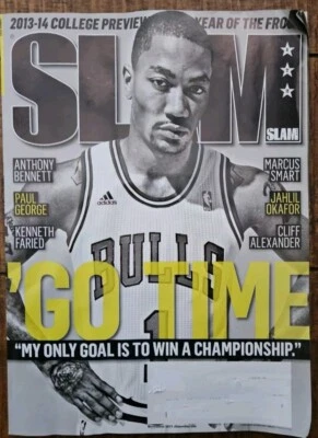 Slam Magazine Derrick Rose "Go Time"  2013-14 College Basketball Preview Issue  - Image 1 of 2