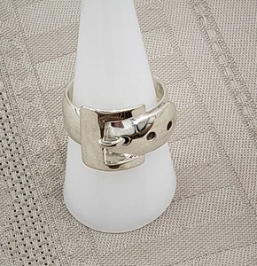 Vintage Mexiko Sterling Silber 925 Gürtelschnalle Ring Southwestern Cowboy Cowgirl - Bild 1 von 8