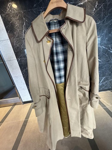 Gucci Trench Coat 46 Ottimo Usatoano Italian Vintage Bot Oroera Foderate