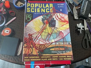 🔴 1934 POPULAR SCIENCE OCTOBER NEW INVENTIONS, HOME WORKSHOP, MONEY MAK IDEAS - Picture 1 of 9