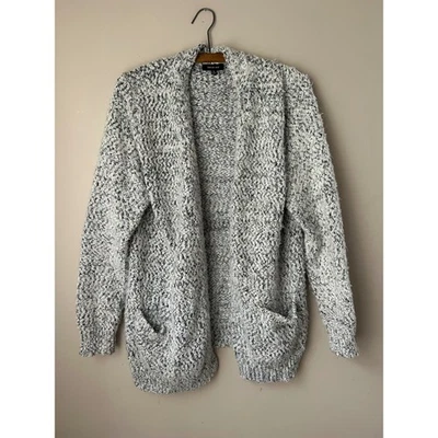 Cárdigan tejido gris Verve ami bolsillos delanteros abiertos acogedor cómodo para mujer XL Foto 1 de 4