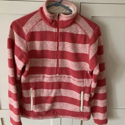 Patagonia Better Sweater, 1/2 Zip, Fleece, Pullover, Women's M, Pink Stripe - Image 1 of 4