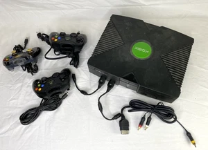 Original Xbox with Three (3) Controllers - Picture 1 of 9
