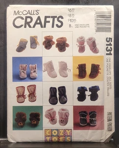 McCall's 5153 Vintage Baby Booties Pattern Uncut 8 Styles 1990 - Picture 1 of 3