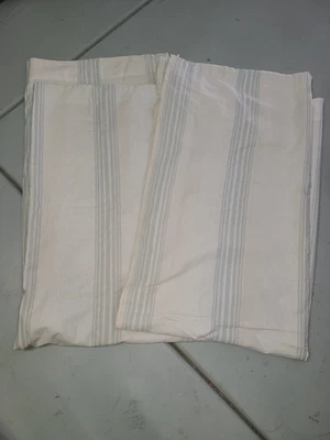 Paneles de cortina Pottery Barn "Riviera - Azul claro" lino BLKOUT 50 X 84 - 2 paneles Foto 1 de 4