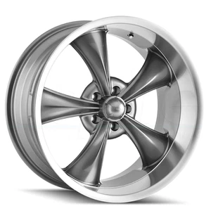 One 20x10 Ridler 695 5x5/5x127 0 Gunmetal Wheel Rim 83.82 695-2173G - Foto 1 di 3