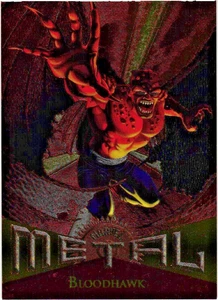 Tarjeta de metal Bloodhawk 1995 Fleer Marvel - Imagen 1 de 4