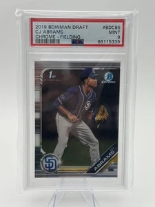 CJ Abrams 2019 Bowman Draft Chrome 🔥 1st Bowman PSA 9 🔥 San Diego Padres - Picture 1 of 1