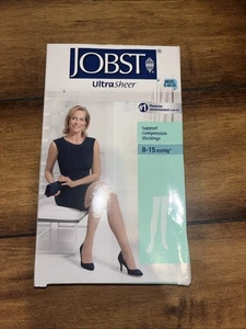 Jobst UltraSheer Women's 8-15 mmHg Thigh High SMALL - Picture 1 of 3