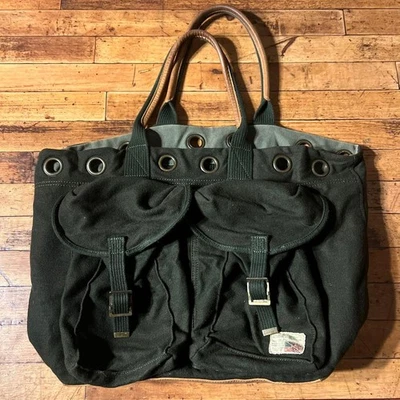 Polo Jeans Ralph Lauren Tote Bag Military Khaki 37x59x20cm Used - Image 1 of 4