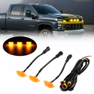 3X Raptor Style LED Amber Grille Lights Kit For Toyota Tacoma TRD Pro 2016-2023 - Foto 1 di 12