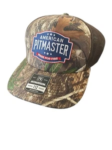American Pitmaster Richardson 112 Trucker Snapback Cap Mütze in Camouflage BBQ Barbecue - Bild 1 von 9