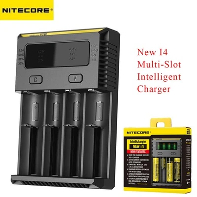 NITECORE i4 Intellicharger 4-slot Universal Charger For Li-ion NiMH Batteries AA - Image 1 of 4