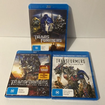 TRANSFORMERS BLU-RAY MOVIE BUNDLE X 3 - Image 1 of 4