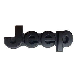 Rear Liftgate Jeep Emblem Matte BLACK Logo Badge for Grand Cherokee 2014-2022 - Picture 1 of 6