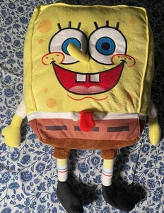 Mochila de felpa Bob Esponja Pantalones cuadrados Nickelodeon nueva con etiquetas pequeña almacenamiento con cremallera - Imagen 1 de 9