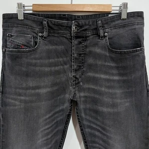 Mens Diesel SLEENKER 0822R Stretch Slim Skinny Grey Jeans W33 L33 (Tag W33 L34) - Picture 1 of 11