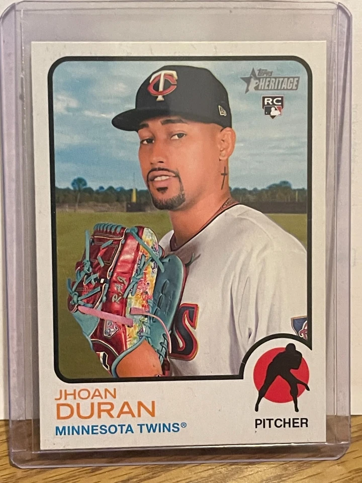 Jhoan Duran 2022 Topps Heritage High Number RC #693 Minnesota Twins - Image 1 of 2
