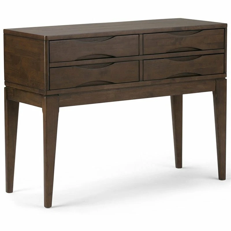 Harper 40 X 15 Inch Hallway Console Table in Walnut Brown